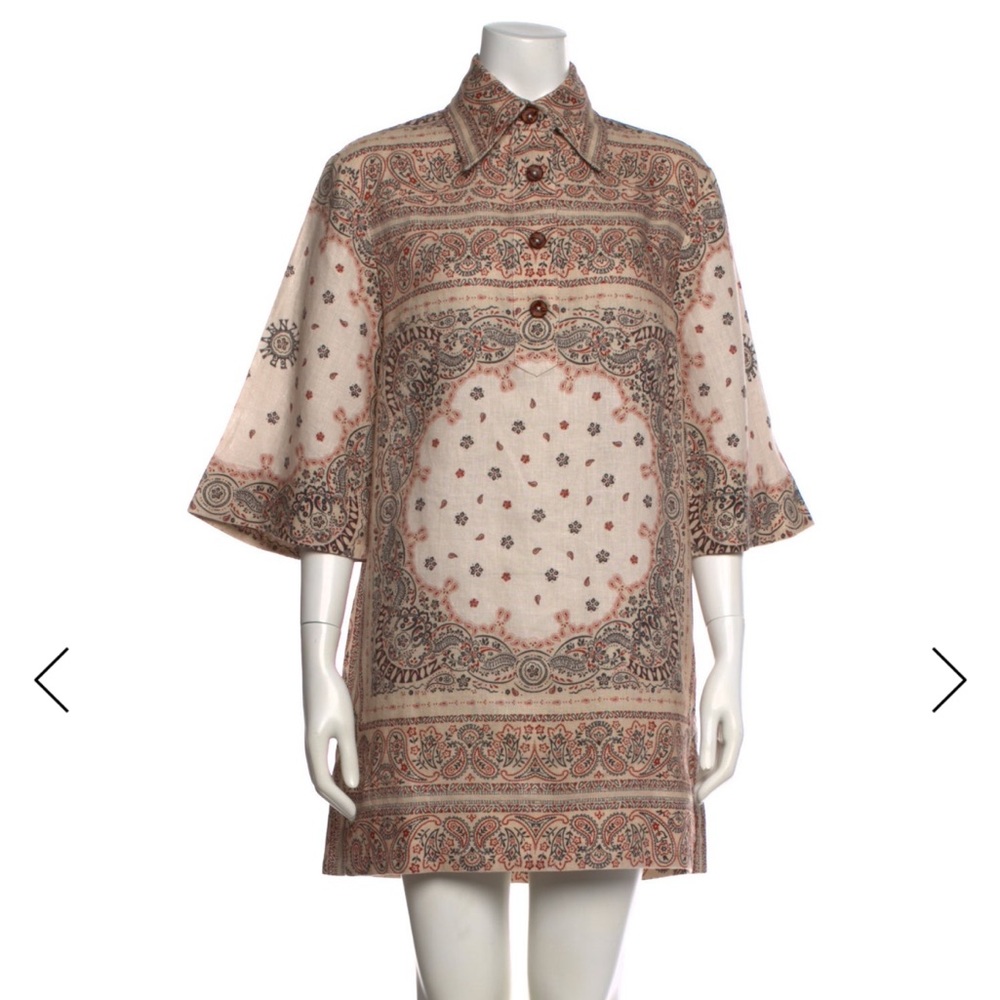 Zimmermann Paisley Bandana Shirt Dress